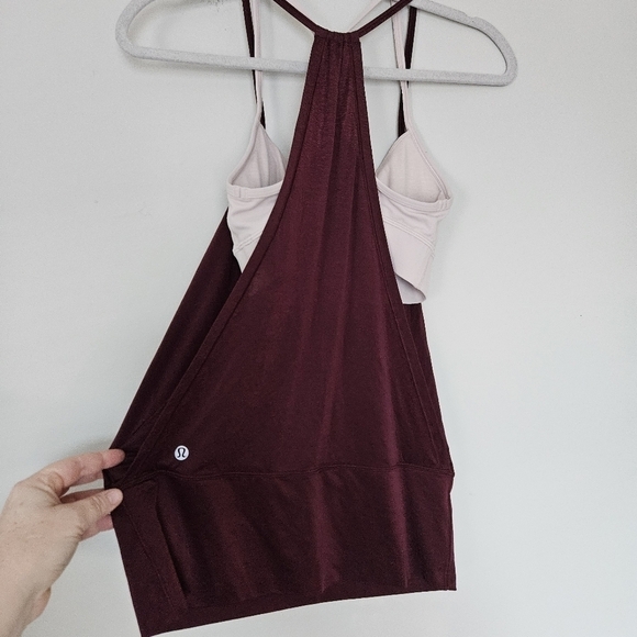 Lululemon racer flow Y long line 2 in one racer top size 4 - Picture 6 of 8